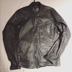 G-Star Raw Collarless Biker Jacket